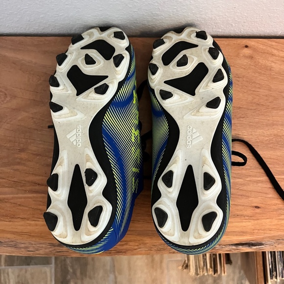 Adidas Nemeziz FxG Junior 'Royal Blue/Solar Yellow' Soccer Cleats Size 3 - Picture 3 of 6